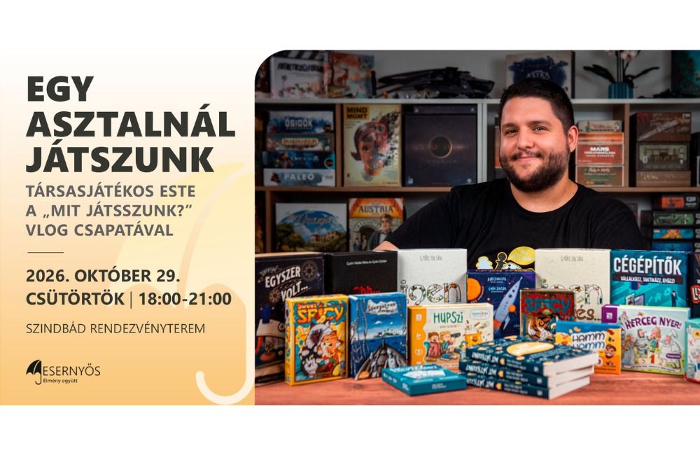 EGY ASZTALNÁL JÁTSZUNK - Társasjátékos este a Mit játsszunk? Vlog csapatával // @Esernyős, Óbuda
