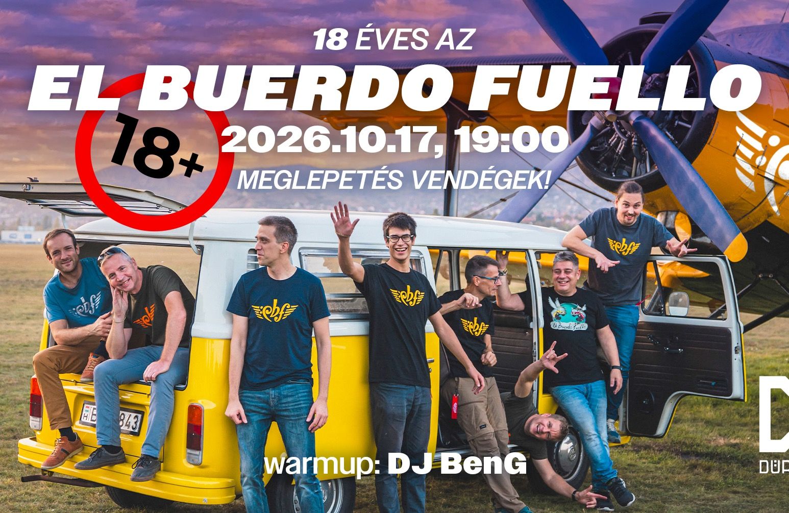El Buerdo Fuello: 18+ koncert, warm-up: Dj BenG // Dürer Kert